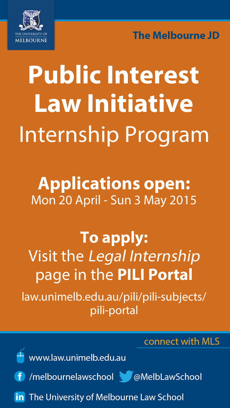 Law Online PUBLIC INTEREST LAW INITIATIVE INTERNSHIP APPLICATIONS