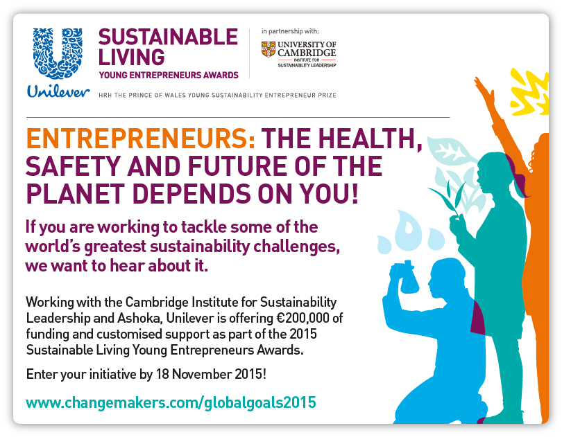 Unilever Sustainable Living - Young Entrepreneurs Awards